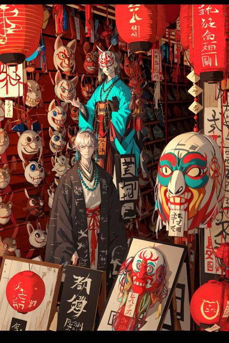 20251-3360389013--ghost nocturnal, mask, lantern, paper lantern, fox mask, japanese clothes, 1girl, kimono, sash, jewelry, letterboxed, looking a.png